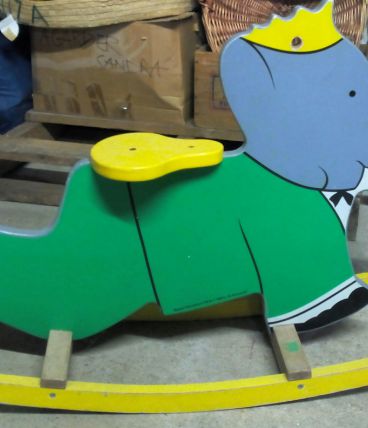 Bascule en bois Babar - fabriqué en France par Vilac