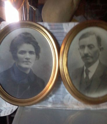 cadres couple  anciens aïeuls