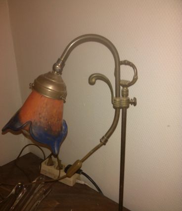 lampe pate de verre ancienne