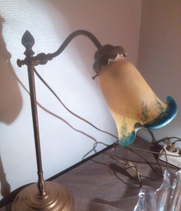 lampe pate de verre.