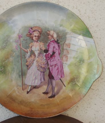 plat rond marquise en porcelaine de Limoges
