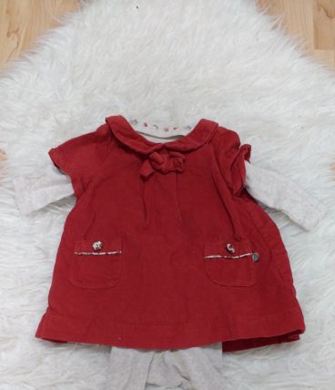 Robe + body + collant 3 mois Sergent Major