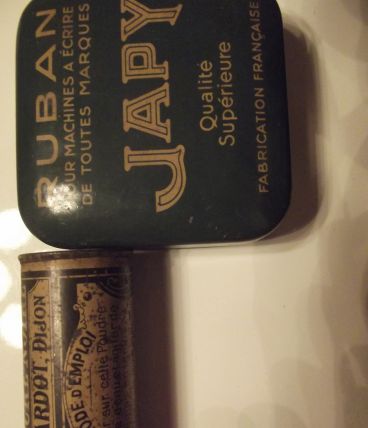 lot boites anciennes métal japy et encre noire