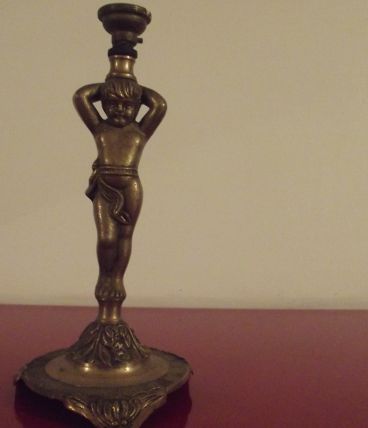 lampe angelot en laiton