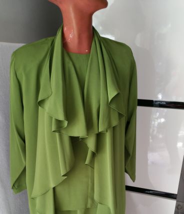 Ensemble habillé 3 pièces vert amande