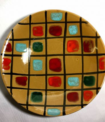 Plat céramique 60s