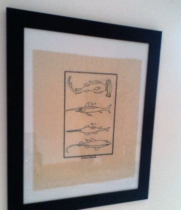 Broderie planche naturaliste Sur toile de Lin