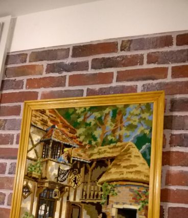 Grande tapisserie canevas encadrée