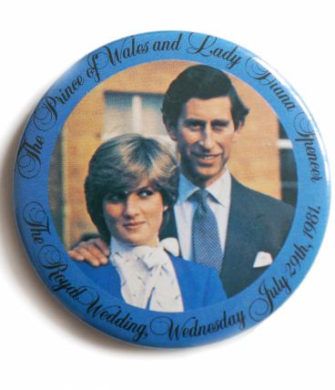 Badge collector Prince Charles et Lady Diana