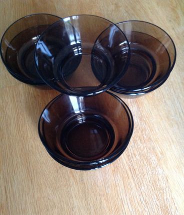 Coupelles Vereco noir fumé