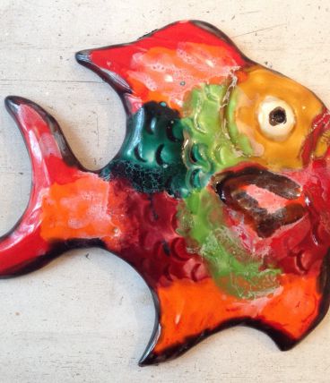 Superbe Poisson décor mur VALLAURIS