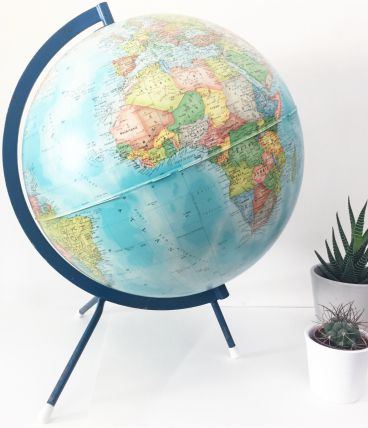 Globe terrestre vintage tripode