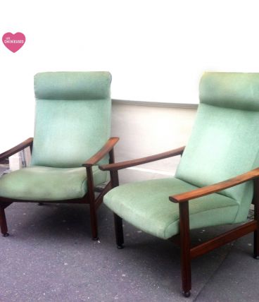 Fauteuils design scandinave 1960