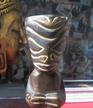 Tiki de Bora Bora en bois - Polynésie
