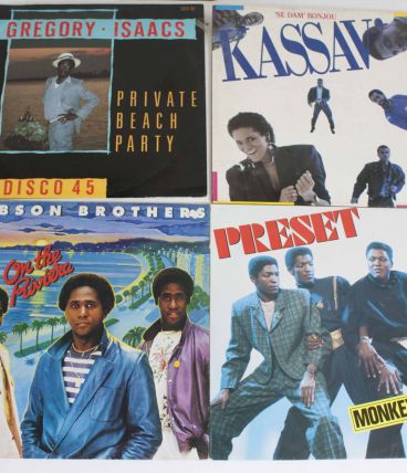 lot vinyles Preset, Gibson Brothers, Gregory Isaac, Kassav