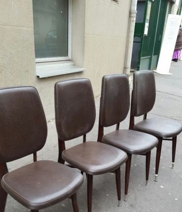 Quatre chaises vintage
