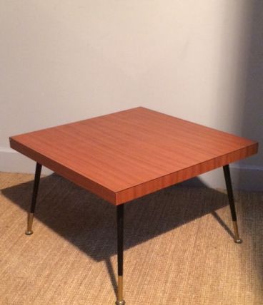 Petite table basse en formica 60's