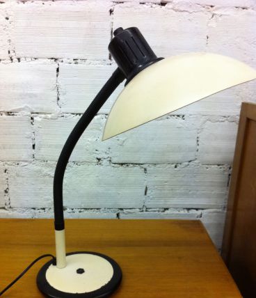 Lampe de bureau  métal couleur ivoire
