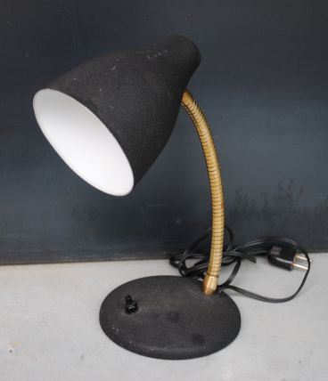 Lampe bureau cocotte noir vintage