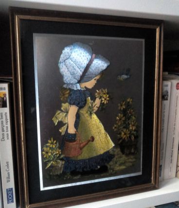 Cadre Sarah Kay - vintage années 80