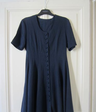 Robe vintage Rétro T.34 bleue