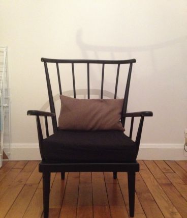 Fauteuil Baumann noir