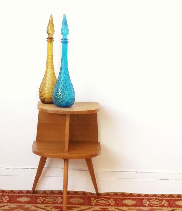 Chevet vintage pieds compas scandinave