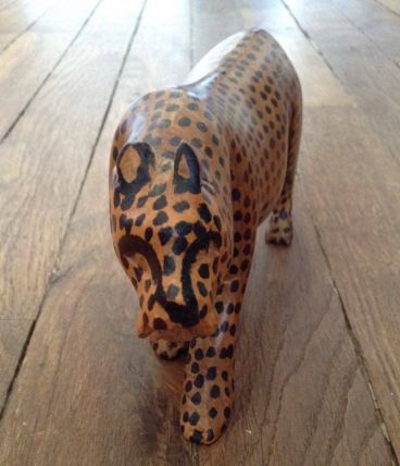 Leopard bois HAND MADE Kenya