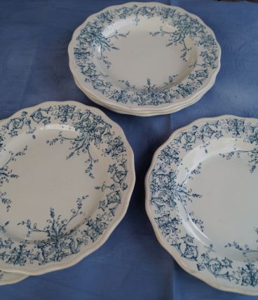 6 Assiettes en Moustiers