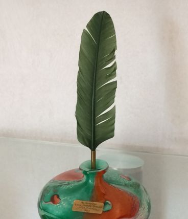 Encrier en verrerie de biot