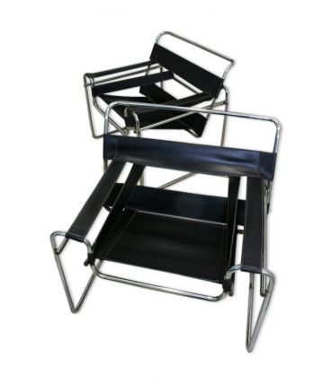 Paire de fauteuils Wassily de Marcel Breuer
