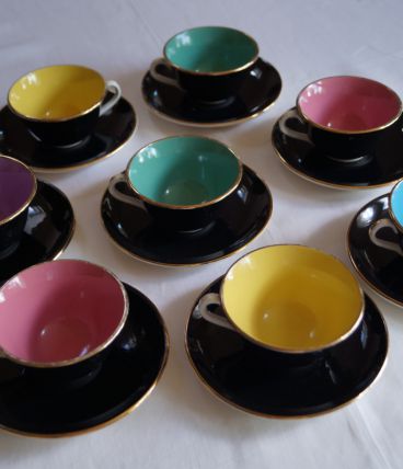 Tasses Sarreguemines Années 50