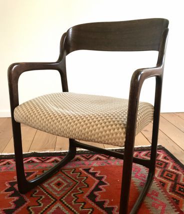 Fauteuil traineau années 60 Baumann