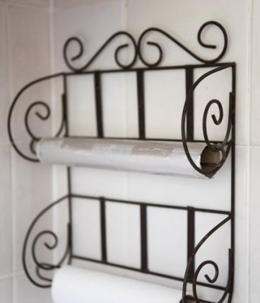 Dérouleur 2 rouleaux en fer forgé