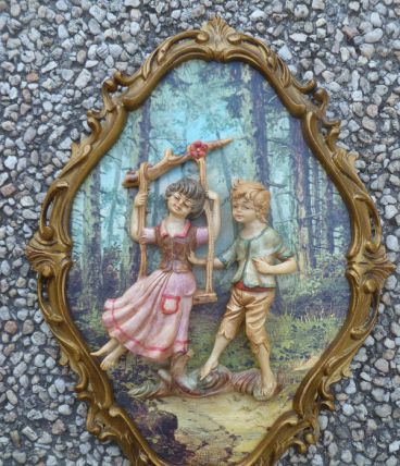 Mur Art 3-dimensional style victorien -1950