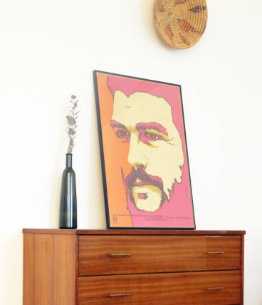 Commode vintage scandinave pieds compas 70s