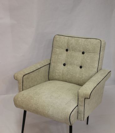 Fauteuil vintage année 70 refait neuf.