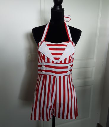 Combishort pinup style vintage rockabilly