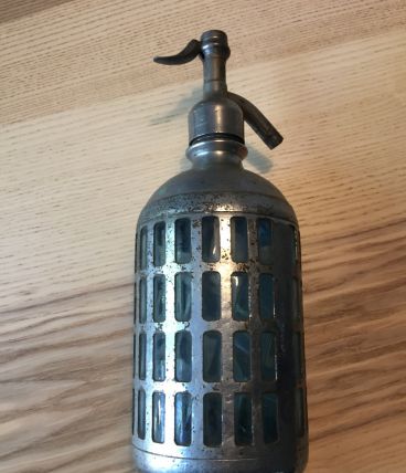Bouteille Eau de seltz Grillageé Vintage