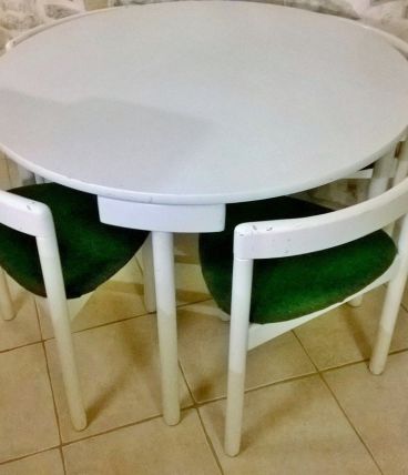 Set dining Hans Olsen 1970