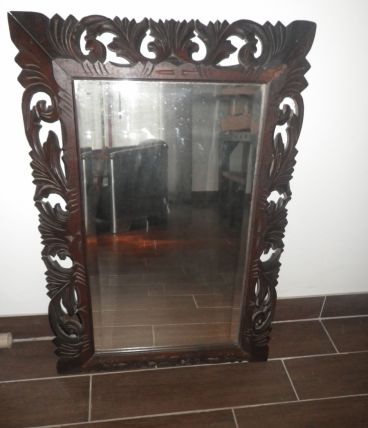 ancien grand miroir bizote 