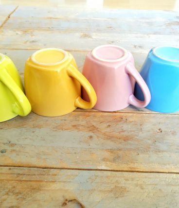 Tasses expresso quadricolore