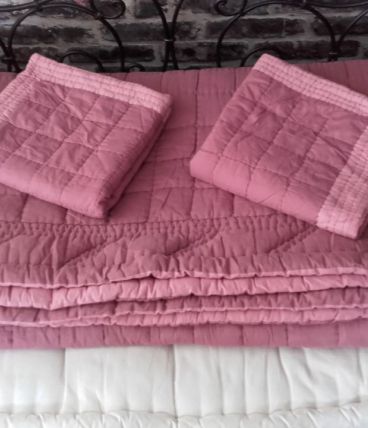 Boutis et 2 taies assorties Blanc d'Ivoire