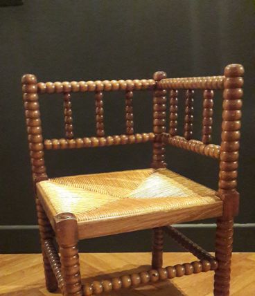 Chaise d'angle tressée 