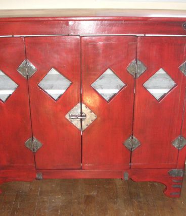 Buffet vaisselier style tibétain