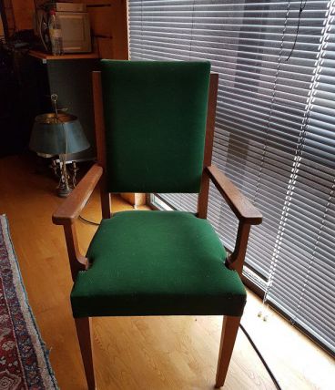 Chaises fauteuils velour