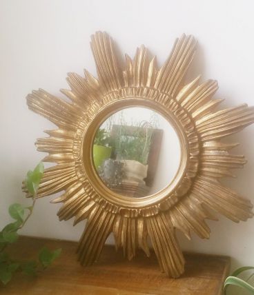 Miroir soleil des années 60 "Made in Italy"
