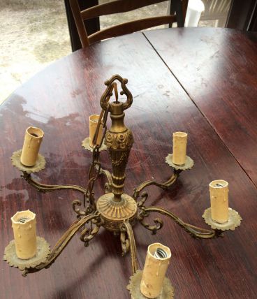 Lustre en bronze 