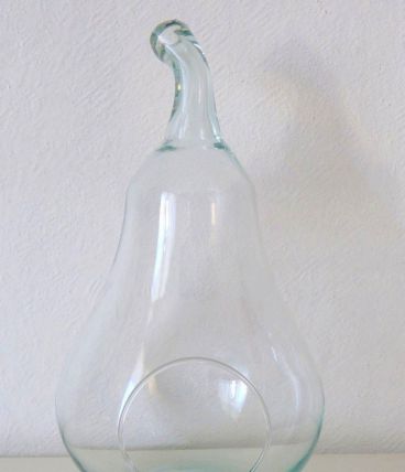 Poire Terrarium déco en verre recyclé