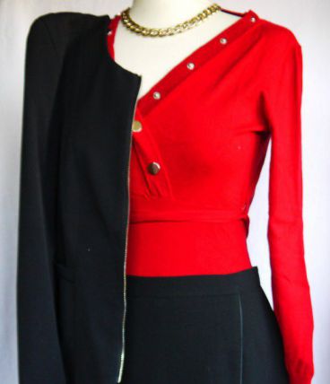 Jupe noire Elisabeth Hillert Paris, taille 40